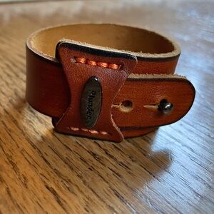 Plunder Brown Leather Cuff Bracelet